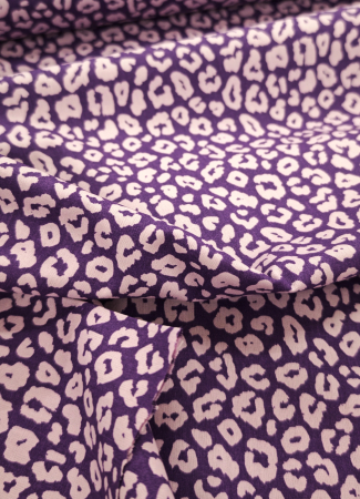 Baumwollstoff - Leo - lila - flieder - Leonie